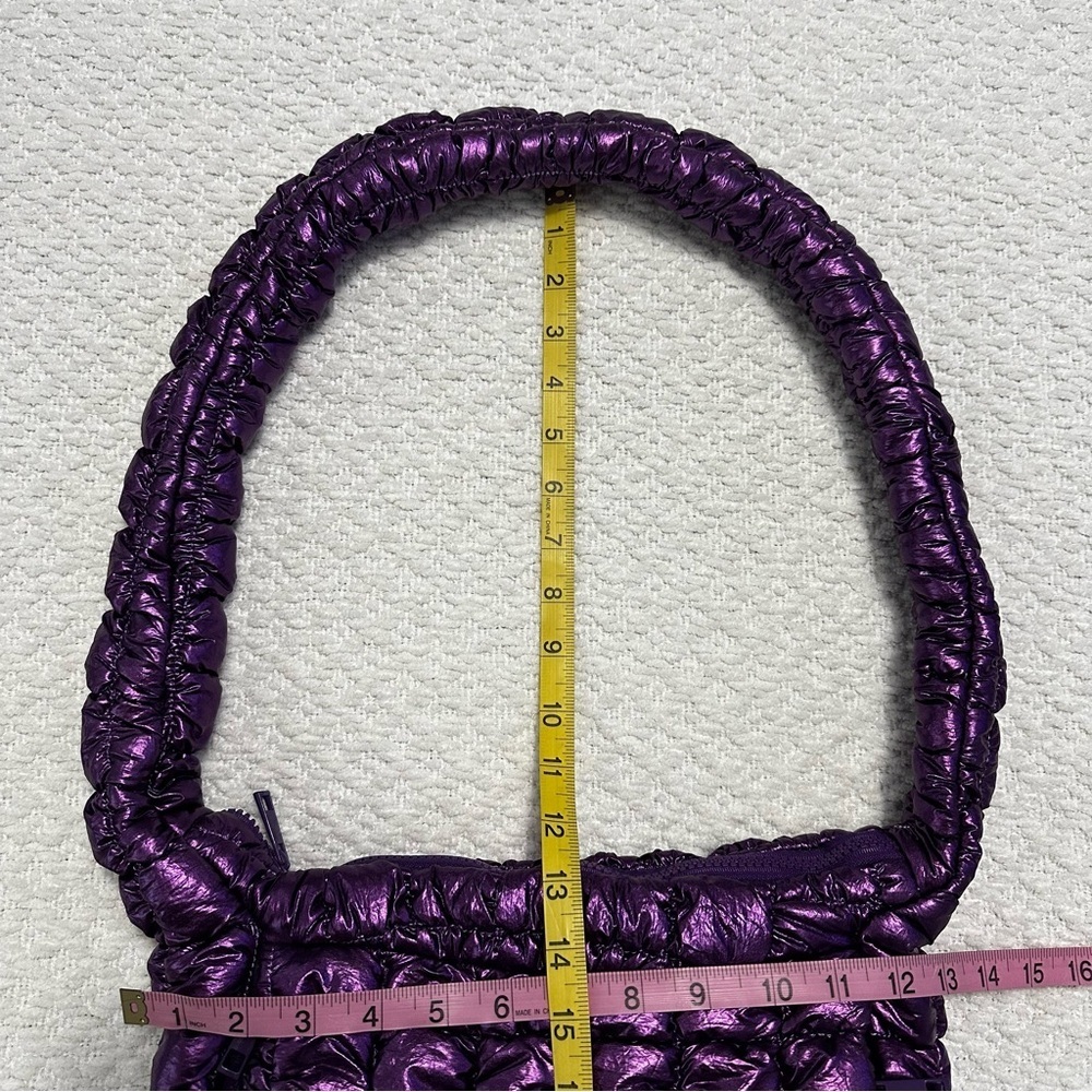 Urban Outfitters Silence + Noise Max Pucker Quilted Crossbody Purple Bag NWOT - Picture 5 of 11